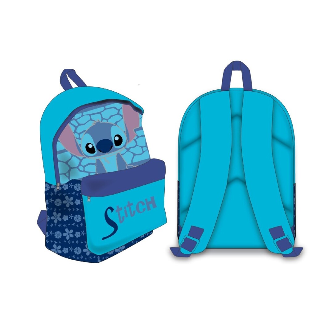 Bonamana Mochila escolar infantil con diseño de Stitch impreso en 3D, con  gran capacidad, 40,6 cm, para niños. Mochilas de viaje, bolsas de libros,  41 x 30 x 14 cm / : : Moda