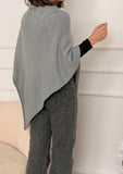Poncho Asimétrico de Cachemir Elegante Suave y Atemporal para Mujer Moda Versátil y Sofisticada