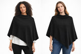 Poncho Asimétrico de Cachemir Elegante Suave y Atemporal para Mujer Moda Versátil y Sofisticada