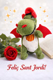 Peluche Dragón Sant Jordi  | 14 cm | Suave y Adorable Regalo