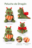 Celebra Sant Jordi con este encantador peluche de dragón 🐉💚. Con su diseño tierno y tamaño compacto de 17 cm, es el detalle perfecto para acompañar un libro o una rosa en este día tan especial.    ✨ Súper suave y agradable al tacto