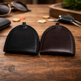 Monedero de Cuero para el Día del Padre - Ideal para Monedas y Pequeños Objetos - Diseño Compacto y Elegante