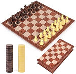 Cayro-juego de ajedrez y damas de viaje magnético