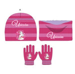 Set Gorro, guantes y braga Unicornio