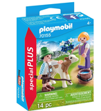 Playmobil Niños con ternero