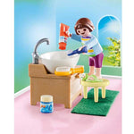 PLAYMOBIL NIÑA CON LAVABO